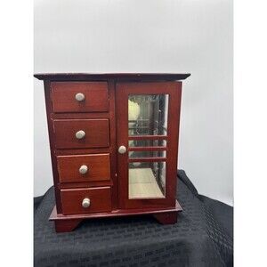 vintage wooden jewelry box